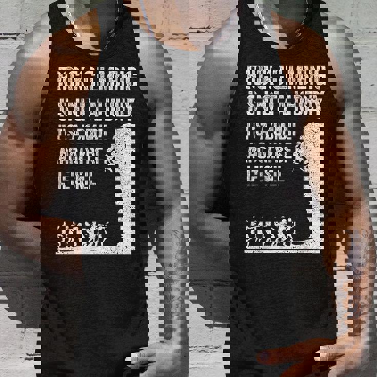 ファニーロッククライマーギフト 男女兼用 クールなゾンビクライミングに タンクトップ 彼への贈り物