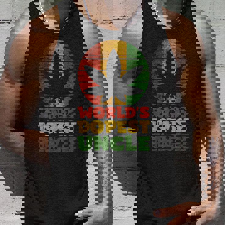 ファニーワールド クールな叔父さん ラスタカラー タンクトップ 彼への贈り物