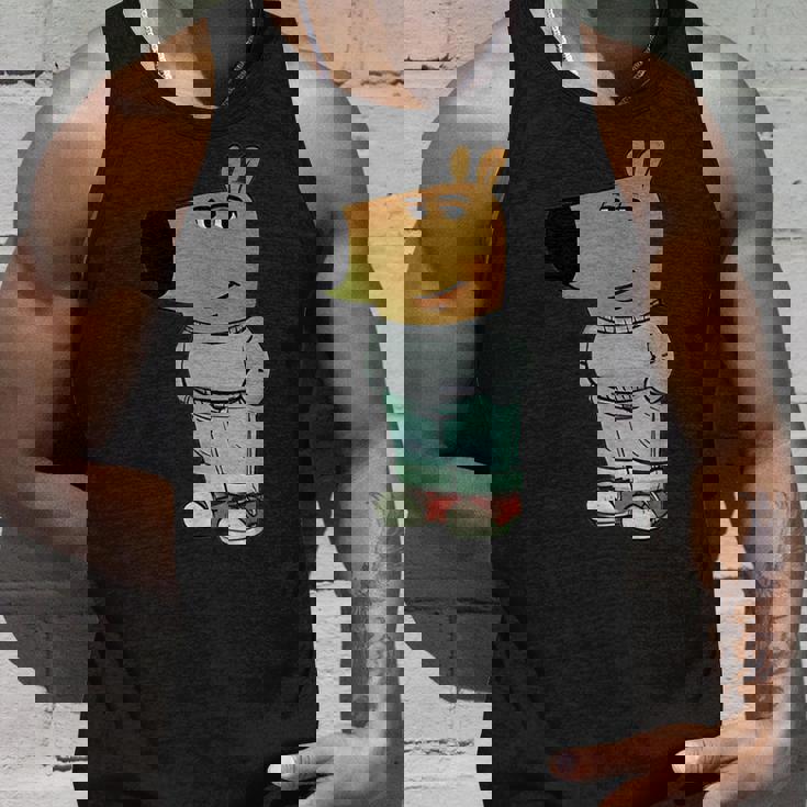 ファニー・ジェネ・アルファ・チル・ガイ・ミーム・ドッグ・クール・インターネット・ステートメント タンクトップ 彼への贈り物