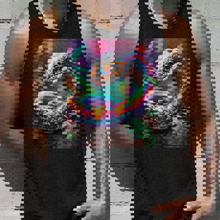 ファンタジー かわいい 鮮やかな蛇の葉 タンクトップ 彼への贈り物