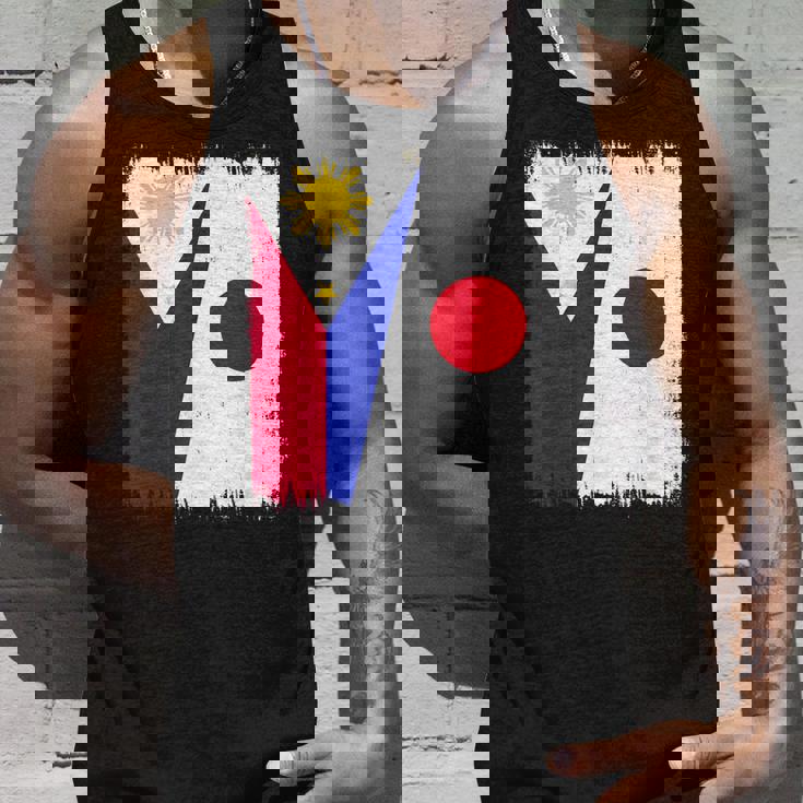 フィリピン 日本 ハーフフラッグ ウェア フィリピン ジャパニーズルーツ タンクトップ 彼への贈り物