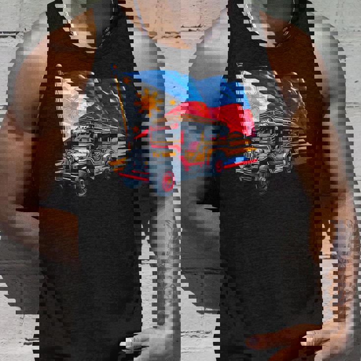 フィリピン国旗 誇り高きフィリピン土産 フィリピンジープニー タンクトップ 彼への贈り物