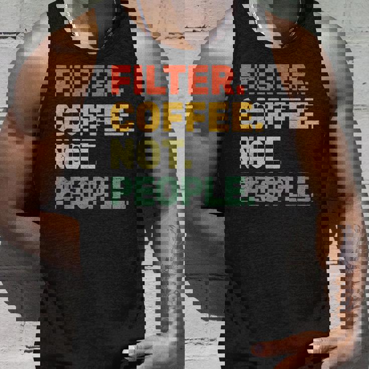 フィルターコーヒー Not People エスプレッソ バリスタ カフェ コーヒーオーバー タンクトップ 彼への贈り物
