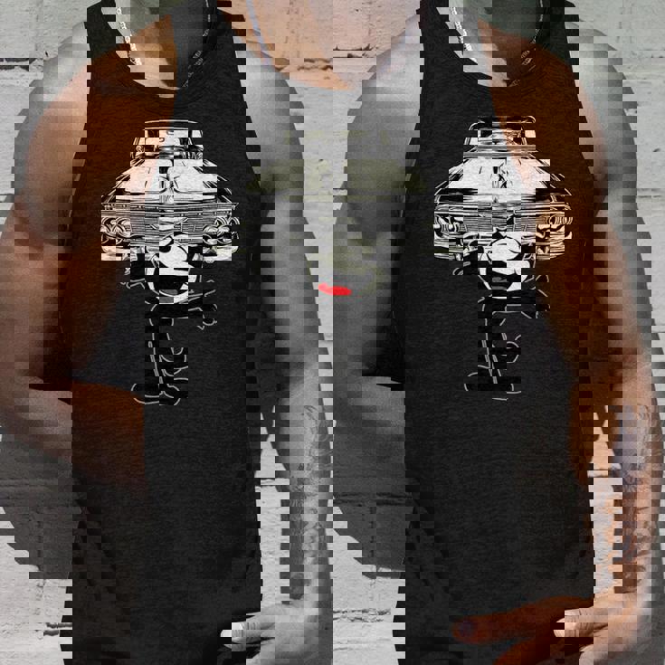 フェリックスキャット漫画ジャイアントローライダーカークラブデザインマッシュアップ タンクトップ 彼への贈り物