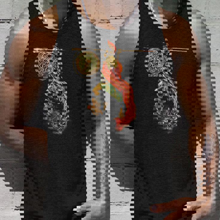 フクロウと槍のアテナ タンクトップ 彼への贈り物