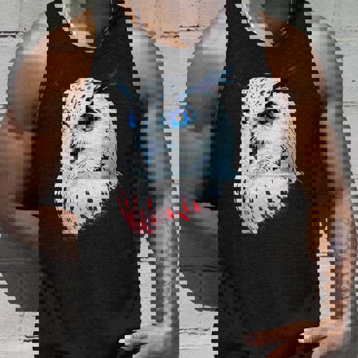 フクロウの傑作 雪フクロウ 鳥アート 動物 雪フクロウ タンクトップ 彼への贈り物