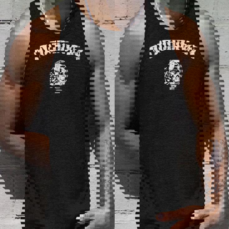 フットボールファンのためのアメリカンフットボールタッチダウン タンクトップ 彼への贈り物