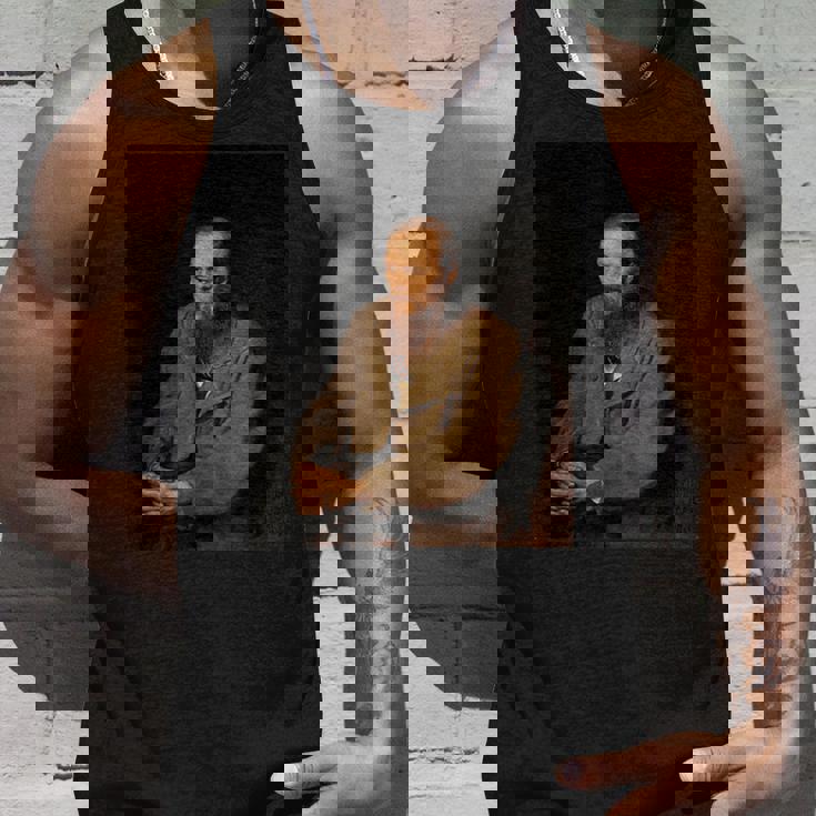 フョードル・ドストエフスキーロシアの作家の肖像画 タンクトップ 彼への贈り物