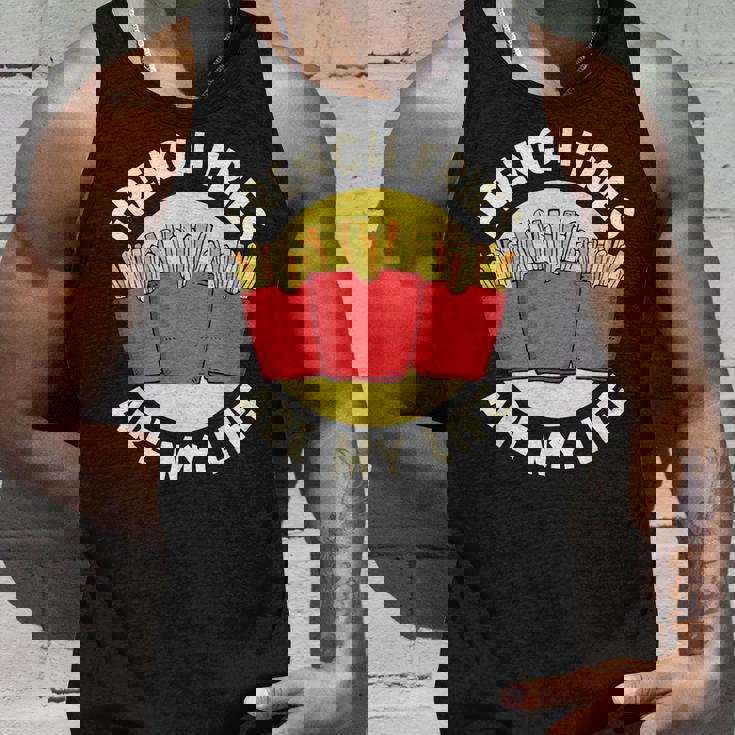 フライドポテト フライドポテトは私の人生 フライドポテト タンクトップ 彼への贈り物