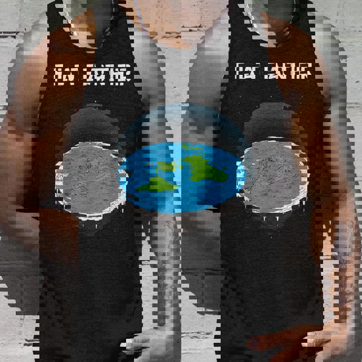 フラットアースマップ 陰謀 タンクトップ 彼への贈り物