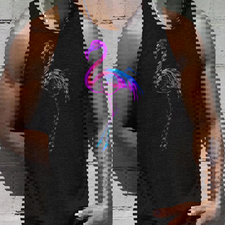 フラミンゴ好き カラフル クール スタイリッシュ タンクトップ 彼への贈り物