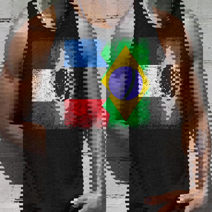 フランス ブラジルの旗 タンクトップ 彼への贈り物