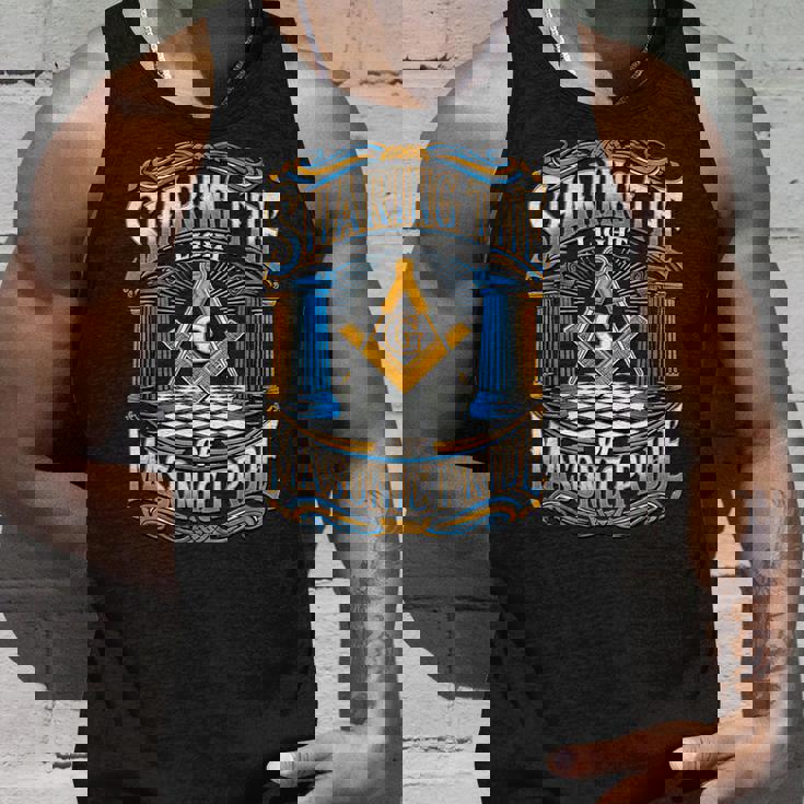 フリーメーソンのシンボル「フリーメーソンのプライドの光を共有する」S&C タンクトップ 彼への贈り物