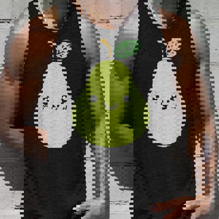 フルーツ 梨 小さなミニマリストのシンプルな梨 タンクトップ 彼への贈り物