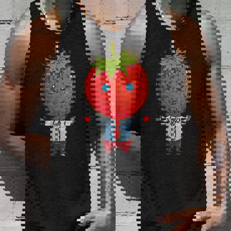 フルーツやネクタイ好きのための従業員ストロベリーアウトフィット タンクトップ 彼への贈り物