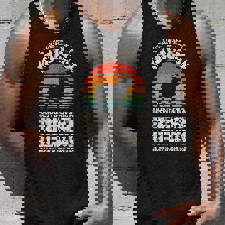 フレンチブルドッグ Always Be Yourself レトロ ヴィンテージ 60年代 70年代 犬 タンクトップ 彼への贈り物