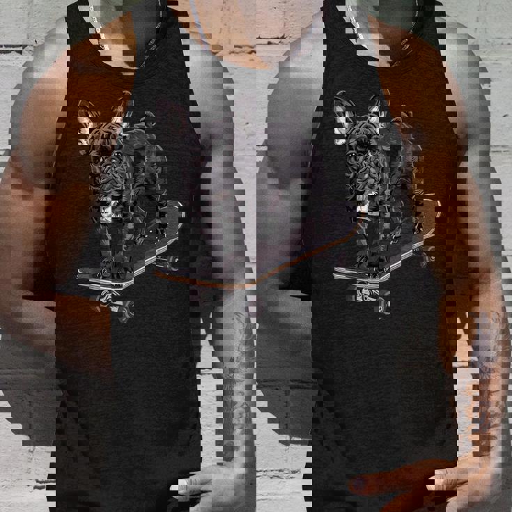 フレンチブルドッグ スケートボード タンクトップ 彼への贈り物