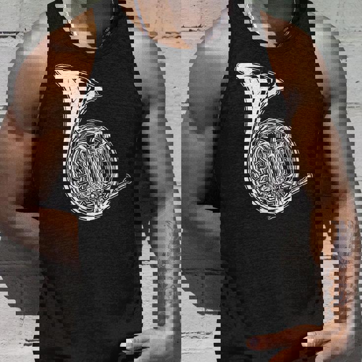 フレンチホルン製図コンサートバンドホルニスト タンクトップ 彼への贈り物