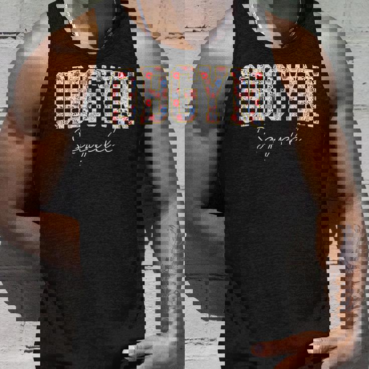 フローラルobgyn スクワッド 産科医 婦人科医 看護師 Ob Gyn タンクトップ 彼への贈り物