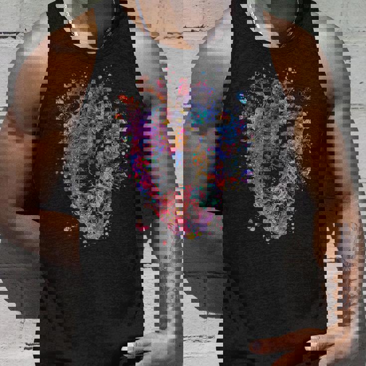 フローラル解剖学的人間の心臓グラフィック心臓専門医ギフト タンクトップ 彼への贈り物