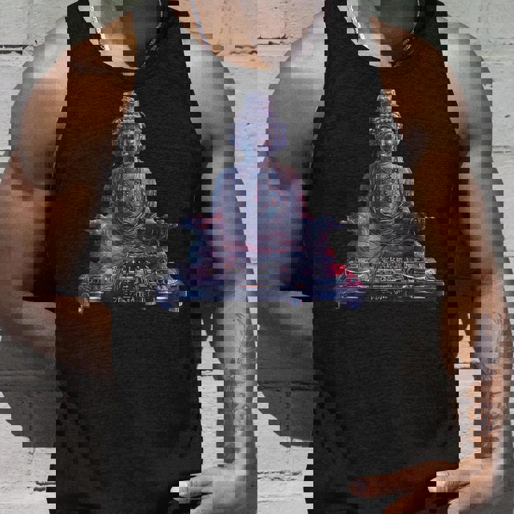 ブッダ Dj 瞑想 ダンス クラブ ハウス ターンテーブル Dj ブッダ タンクトップ 彼への贈り物