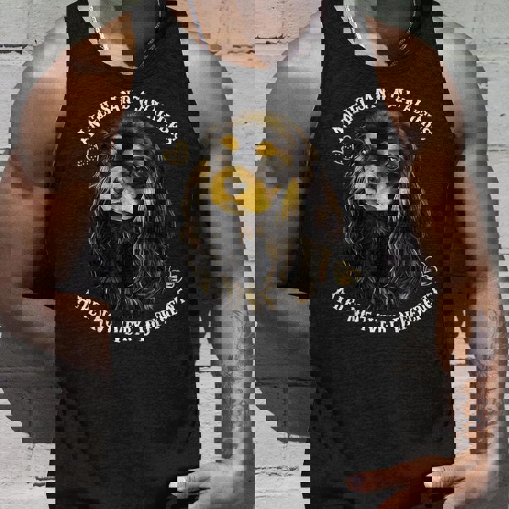 ブラックとタン、キャバリアキングチャールズ・スパニエル タンクトップ 彼への贈り物