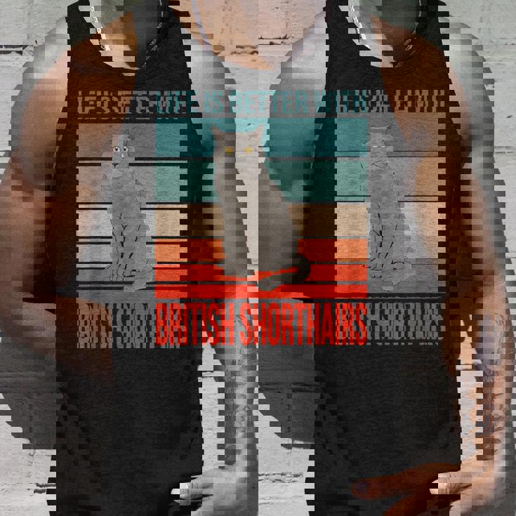 ブリティッシュショートヘア ライフ・イズ・ベター 子猫猫の飼い主 ブリティッシュショートヘア タンクトップ 彼への贈り物