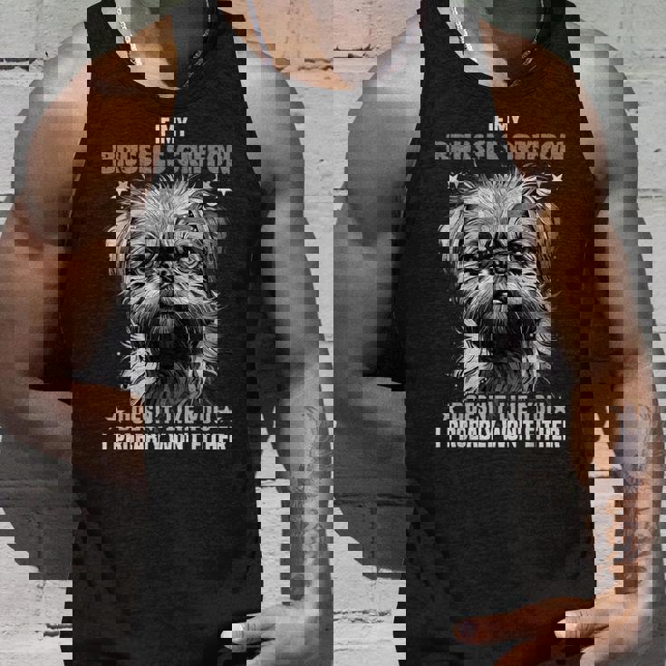 ブリュッセル グリフォン 愛犬家の飼い主のためのデザイン ブリュッセル グリフォン タンクトップ 彼への贈り物