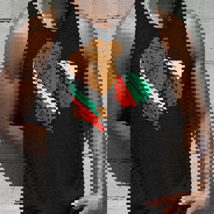 ブルガリア 国旗 パワーハンドフィスト ブルガリアルーツ ブルガリアプライド タンクトップ 彼への贈り物