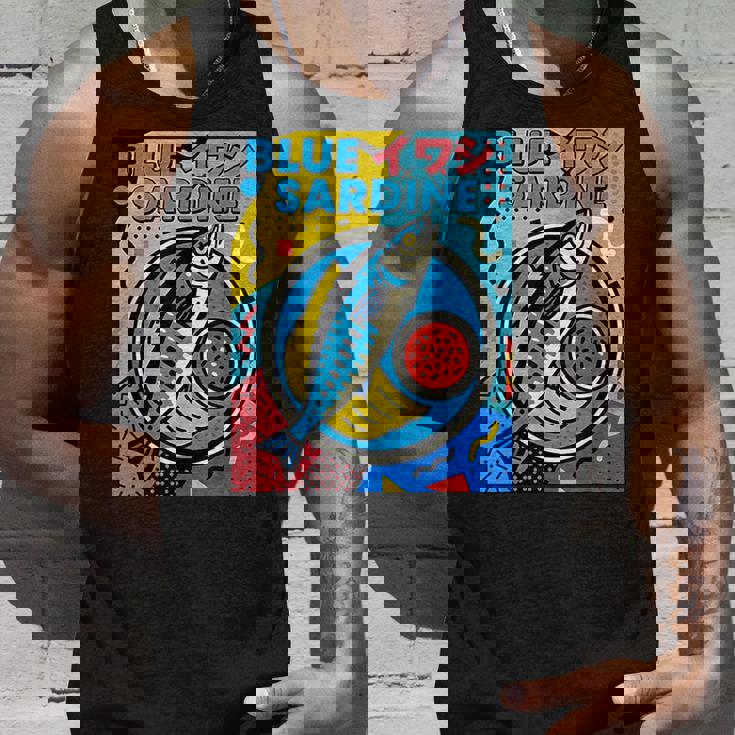 ブルーイワシ 和風メンフィススタイル タンクトップ 彼への贈り物