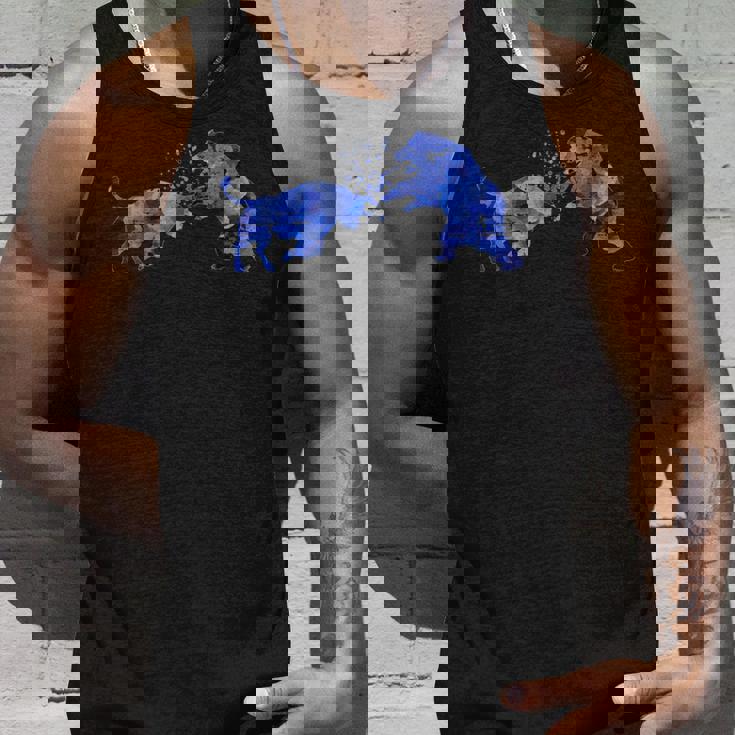 ブル対ベア株式市場投資家トレーダー タンクトップ 彼への贈り物