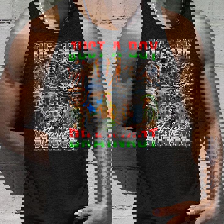 ブレインロットが大好きな少年 オールイタリアンブレインロットミーム タンクトップ 彼への贈り物