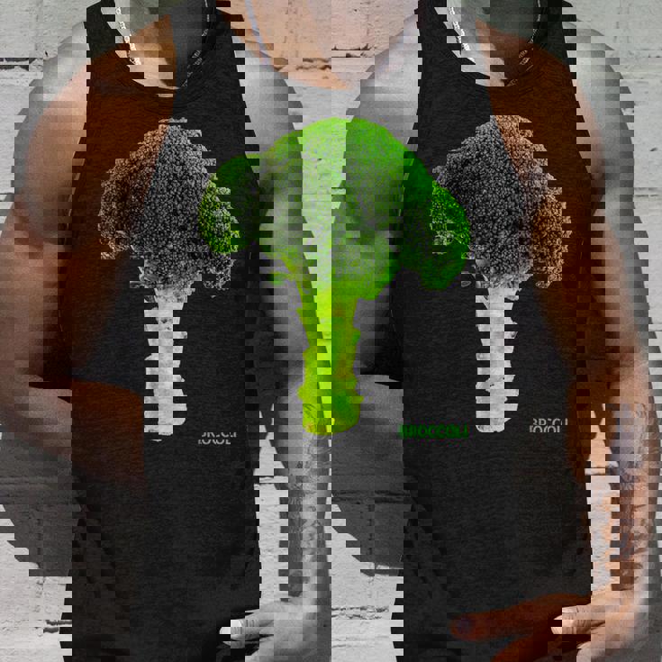 ブロッコリー 大 写真 & 文字 Broccoli Big Photo & Text タンクトップ 彼への贈り物