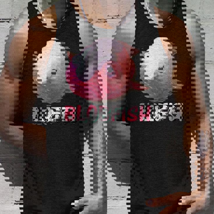 ブロブフィッシュ Blobfish 深海のおじさん 深海のアイドル ぷよぷよ おもしろい かわいい 魚 動物 きもかわ タンクトップ 彼への贈り物