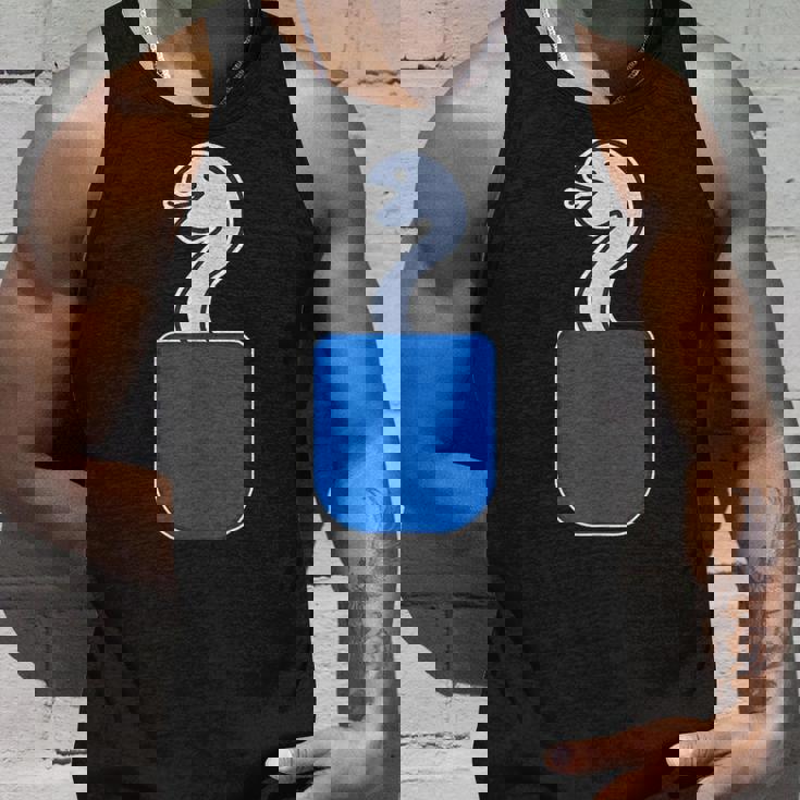 ヘビ 蛇（巳年）《いん ざ ポケット》ワンポイント 胸【どうぶつ フレンズ】動物 ポップ かわいい イラスト タンクトップ 彼への贈り物