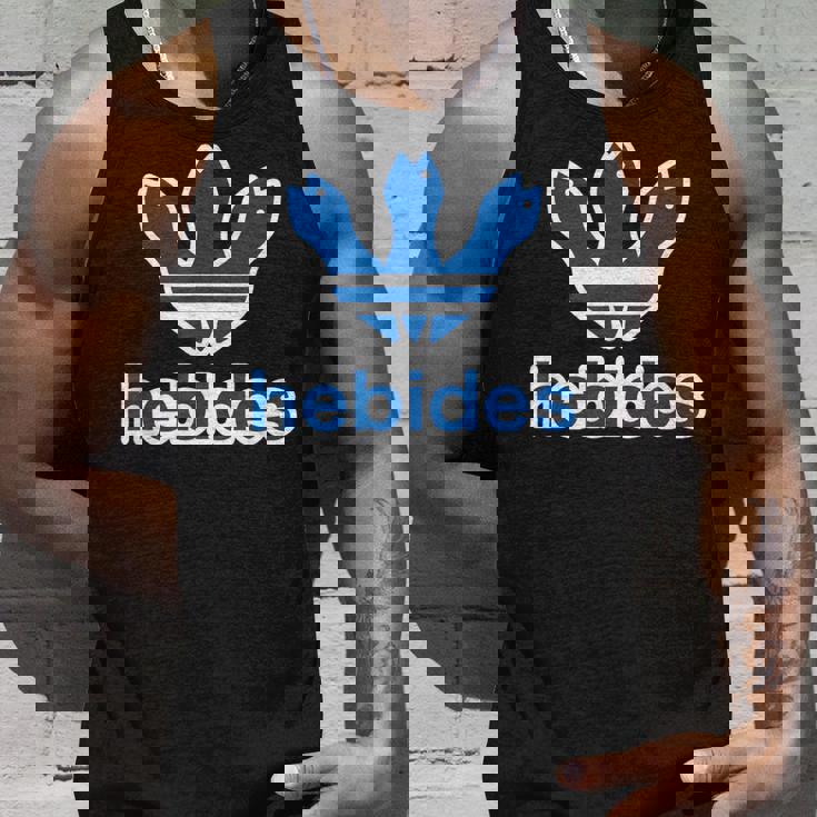 ヘビデス Hebides《ブルー 青》巳年 蛇年 へび【ブランド ロゴ パロディ】2025 干支 十二支 面白い タンクトップ 彼への贈り物