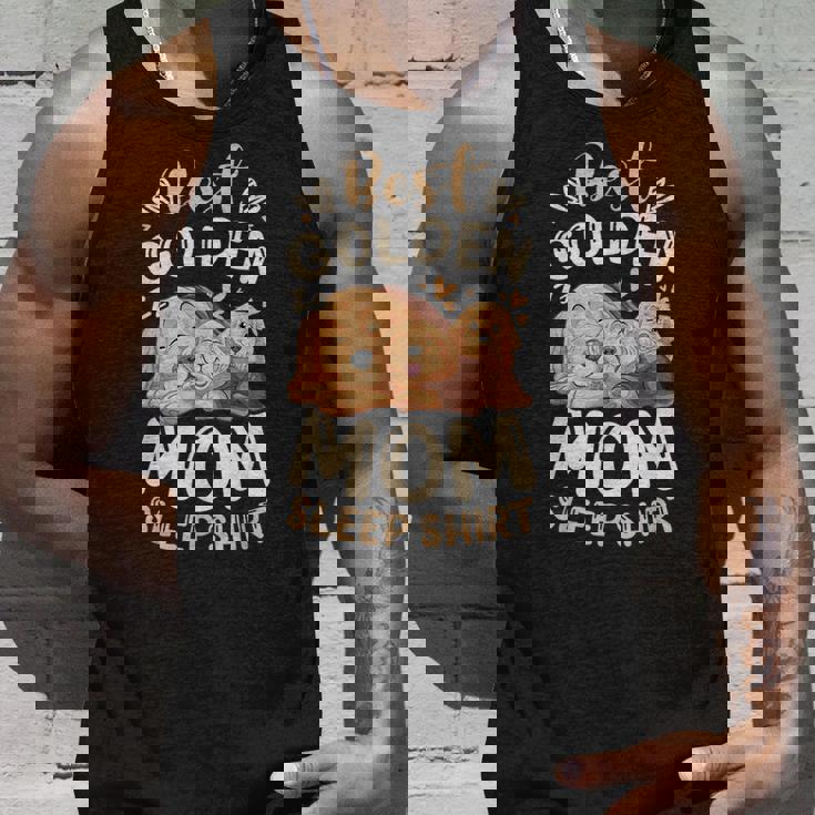 ベスト・ゴールデン・ママ、子犬とゴールデン・レトリーバー タンクトップ 彼への贈り物