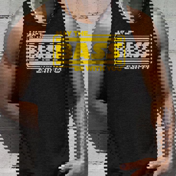 ベース ギター ドラム May The Bass Be With You ベーシスト ドラマー タンクトップ 彼への贈り物