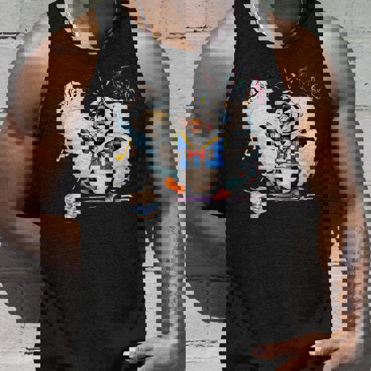 ペンギン 水兵 セーラー襟 錨マーク リボン 可愛い 赤 青 黄色 ピンク 水色 タンクトップ 彼への贈り物