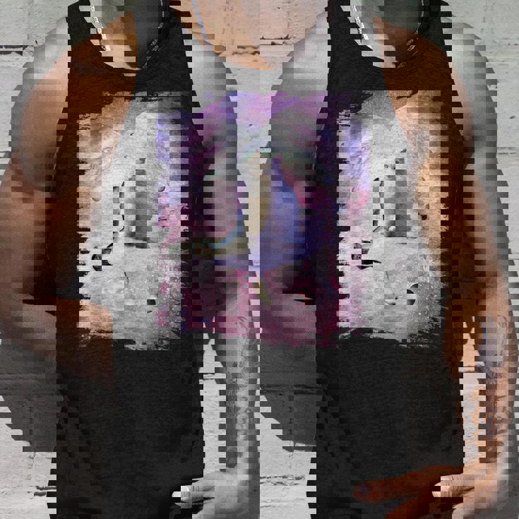 ペンギンに乗る宇宙猫 タンクトップ 彼への贈り物