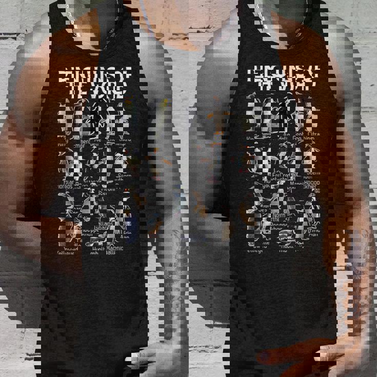 ペンギン好き 世界のペンギンズ ペンギンの種類 タンクトップ 彼への贈り物