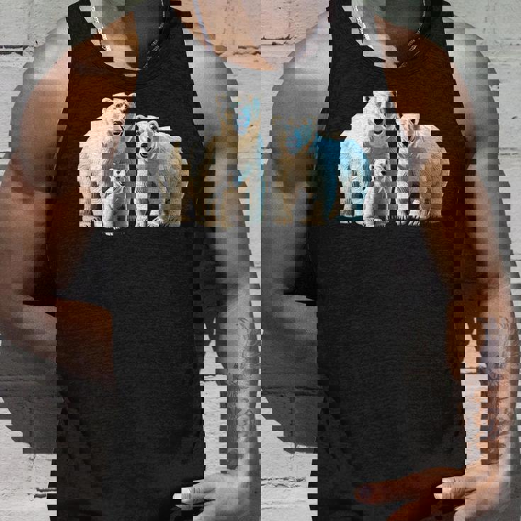 ホッキョクグマ。動物好き、シロクマの家族 タンクトップ 彼への贈り物