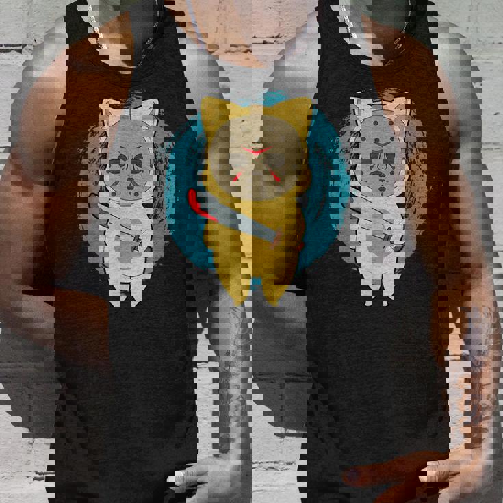 ホラー映画 ジェイソンキャット おもしろパロディ 映画 ハロウィンコスチューム タンクトップ 彼への贈り物