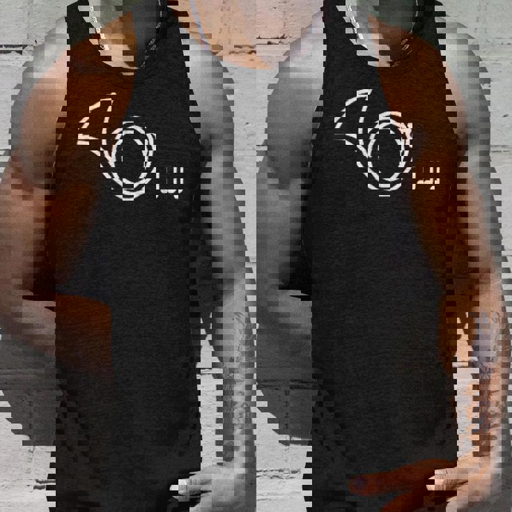 ホルン 音符 楽譜 音楽 楽器 音楽雑貨 シンプル 可愛い タンクトップ 彼への贈り物