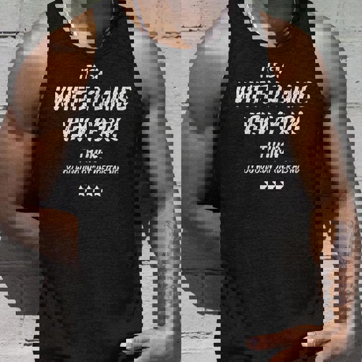 ホワイト・プレインズ・ニューヨークみたいなもんだ タンクトップ 彼への贈り物