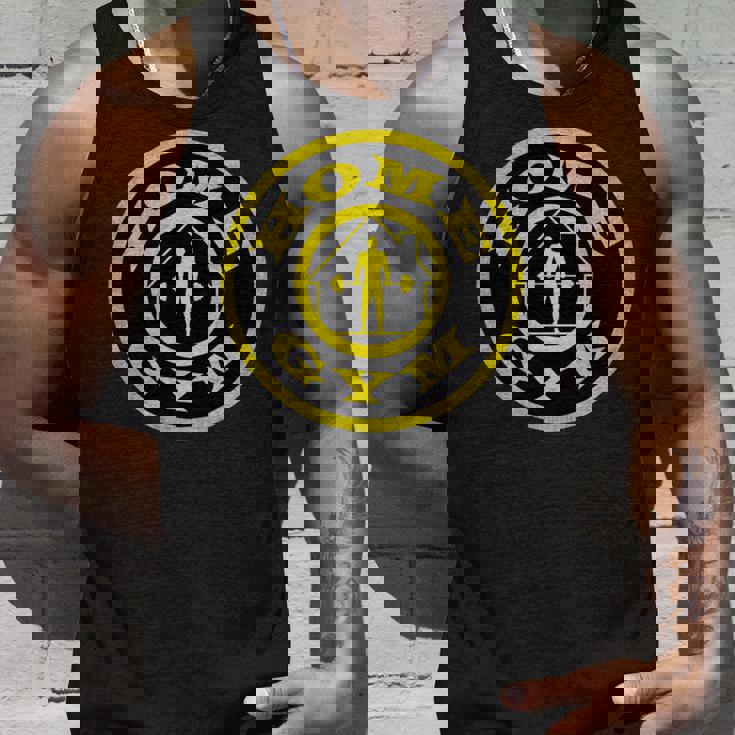 ホームジム アンティーク調ゴールドパロディー 長袖tシャツ タンクトップ 彼への贈り物