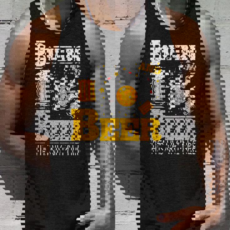 ボウリングビール だからここにいるボウラー タンクトップ 彼への贈り物