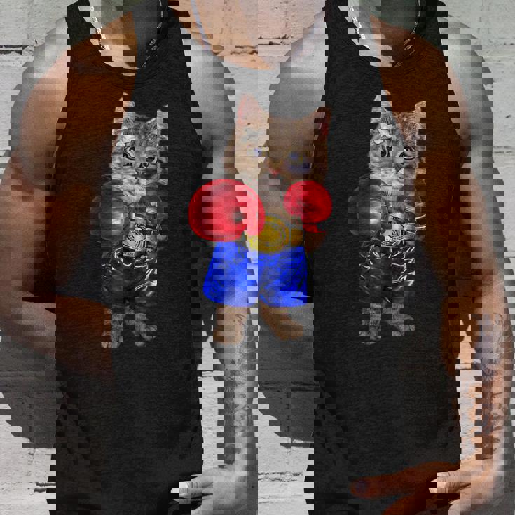 ボクシング をする 猫 ねこ タンクトップ 彼への贈り物