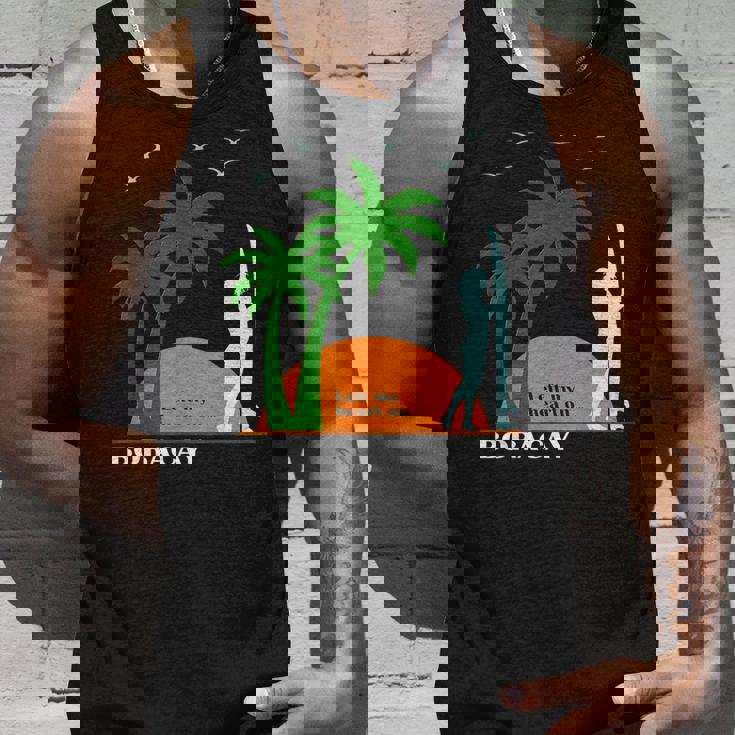 ボラカイ島 ヤシの木 サーフボード 日没 フィリピン ビーチ サーファーガール 東南アジア 島 贈り物 海 お土産 セブ タンクトップ 彼への贈り物