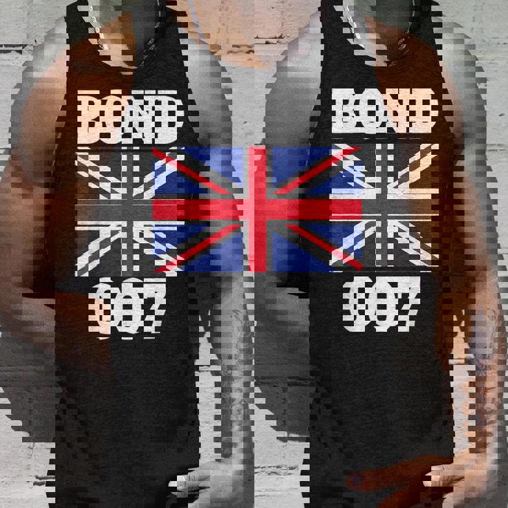 ボンドユニオンフラッグ 007 レトロシャツ タンクトップ 彼への贈り物